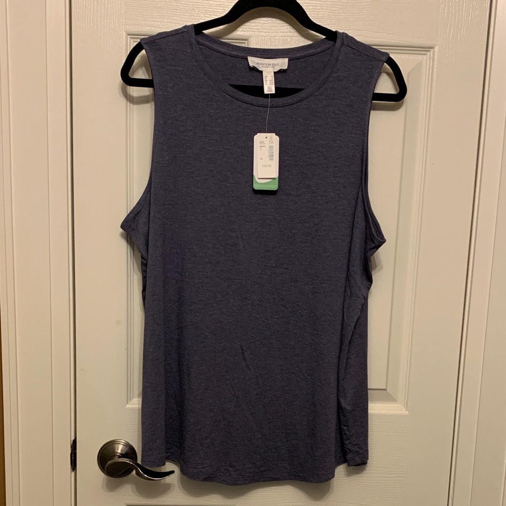 Addition Elle Navy Muscle Tee